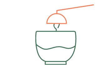 Illustration Kerze mit Kerzenlöscher